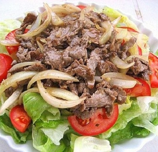 dê xào củ hành